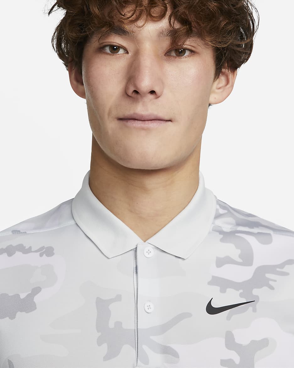 Nike men's camo golf polo best sale